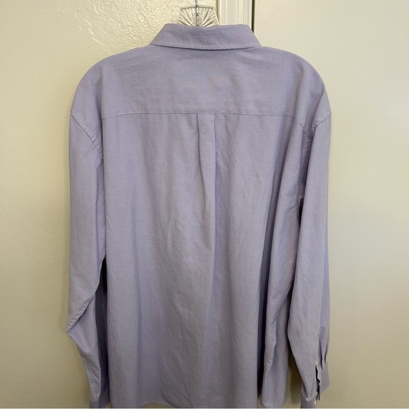 Oxford Men’s Luxury Collection Purple Button Down Shirt Size Extra Large - Picture 5 of 5